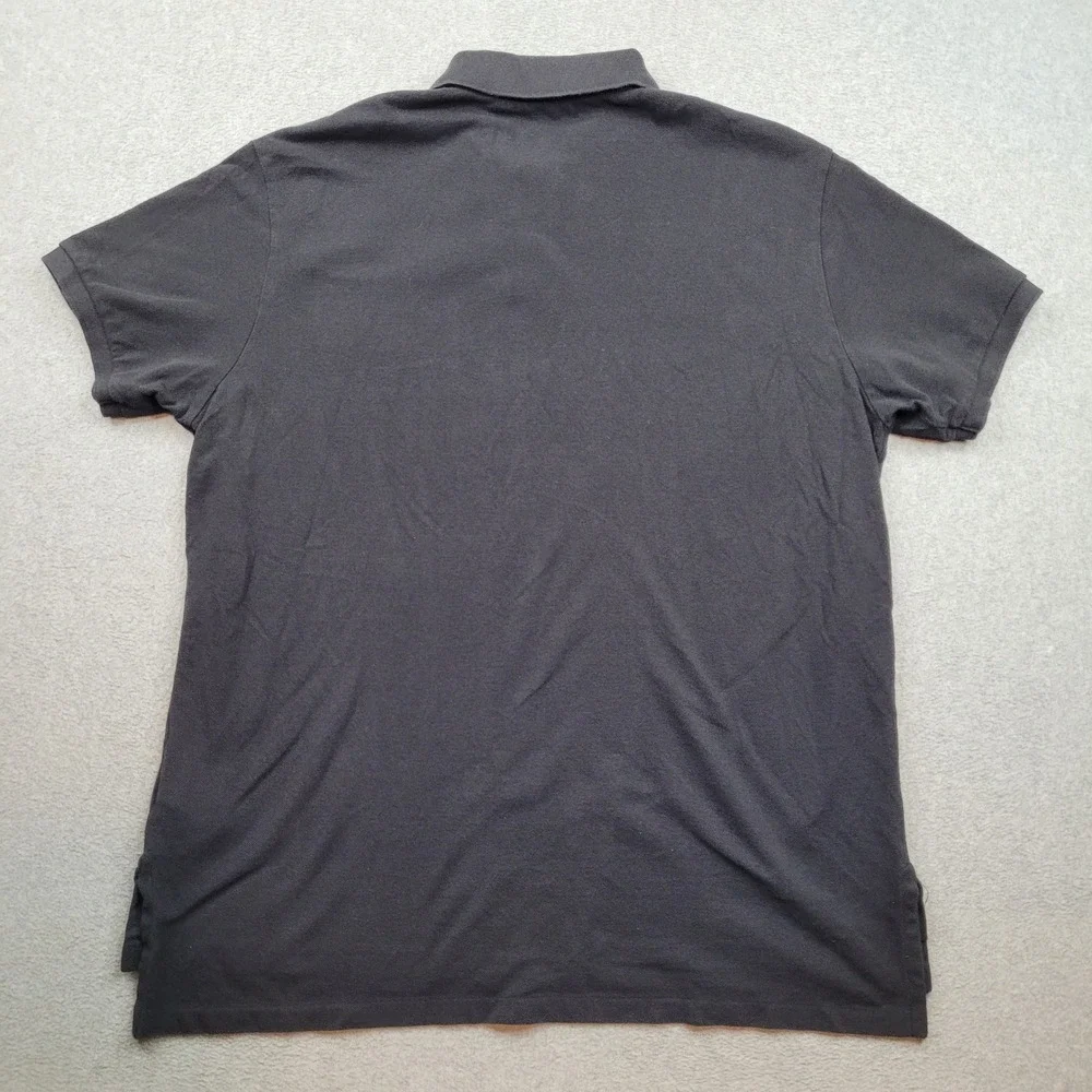Polo Ralph Lauren Polo Shirt XXL Black Martini Bear James Bond 007 Custom Fit